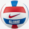 10er Ballpaket NIKE All Court Volleyball 124 - white/university red/game royal/university red 5