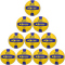 10er Ballpaket V3TEC VB 300 2.0 Volleyball Gr.5 blau/gelb