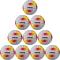 10er Ballpaket erima Allround Volleyball weiß/rot/gelb 5