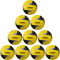 10er Ballpaket erima Hybrid Volleyball gelb/schwarz/silber 5