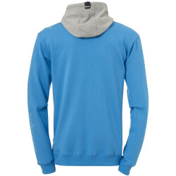 Kempa Core 2.0 Hoodie kempablau/dark grau melange 3XL