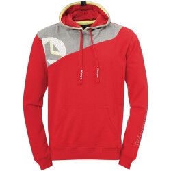 Kempa Core 2.0 Hoodie rot/dark grau melange M