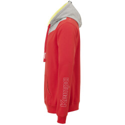 Kempa Core 2.0 Hoodie rot/dark grau melange 3XL