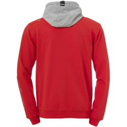 Kempa Core 2.0 Hoodie Kinder rot/dark grau melange 164