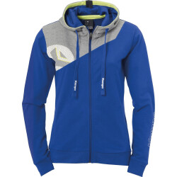 Kempa Core 2.0 Kapuzenjacke Damen royal/dark grau melange S