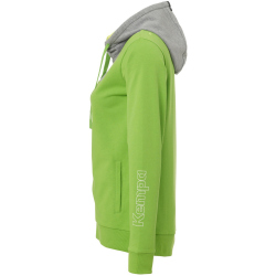 Kempa Core 2.0 Kapuzenjacke Damen hope gr&uuml;n/dark grau melange XS