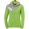 Kempa Core 2.0 Kapuzenjacke Damen hope gr&uuml;n/dark grau melange XS