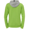 Kempa Core 2.0 Kapuzenjacke Damen hope gr&uuml;n/dark grau melange XS