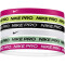 6er Pack NIKE Printed Haarbänder mit Silikonstreifen 613 - fireberry/lt lemon twist/white