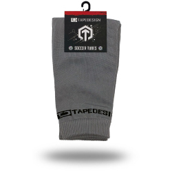 TAPEDESIGN Tubes Fußball Sleeve-Stutzen grau