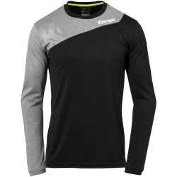 Kempa Core 2.0 Langarmshirt schwarz/dark grau melange XL