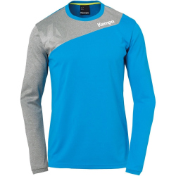 Kempa Core 2.0 Langarmshirt kempablau/dark grau melange M
