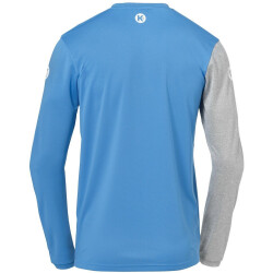 Kempa Core 2.0 Langarmshirt kempablau/dark grau melange M