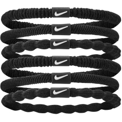 6er Pack NIKE Flex Haargummis Damen 091 - black/black/white