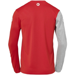 Kempa Core 2.0 Langarmshirt rot/dark grau melange S