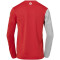 Kempa Core 2.0 Langarmshirt rot/dark grau melange S