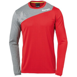 Kempa Core 2.0 Langarmshirt rot/dark grau melange M