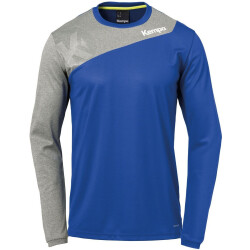Kempa Core 2.0 Langarmshirt royal/dark grau melange XXL