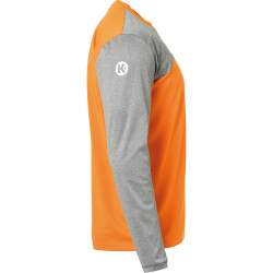 Kempa Core 2.0 Langarmshirt fresh orange/dark grau melange M