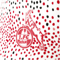 hummel 1. FC K&ouml;ln Baby-Set Shirt mit Sch&ouml;&szlig;chen + Hose white asparagus dot 56