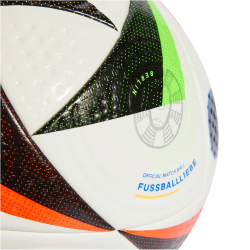 adidas Fußballliebe Offizieller EURO24 Pro Spielball 001A - white/black/globlu 5