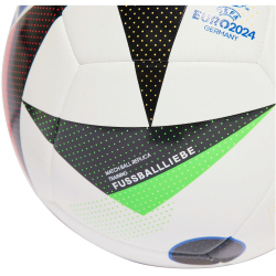 adidas Fu&szlig;ballliebe EURO24 Trainingsball 001A - white/black/globlu 3