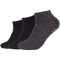 3er Pack camano Antirutsch Quarter Funktionssocken
