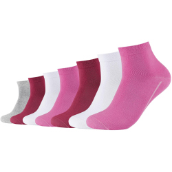 7er Pack camano Soft Bio-Baumwoll GOTS Quarter Socken...