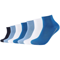 7er Pack camano Soft Bio-Baumwoll Quarter Socken 5527 -...