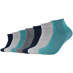 7er Pack camano Soft Bio-Baumwoll GOTS Quarter Socken...