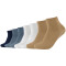 7er Pack camano Soft Bio-Baumwoll GOTS Quarter Socken 8420 - iced coffee 43-46