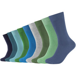 9er Pack camano Comfort Baumwoll Crew Socken 5490 - bijou...