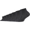 7er Pack camano Soft Bio-Baumwoll Quarter Socken Kinder 0008 - anthracite 31-34