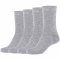 4er Pack camano Basic Silky Feeling Crew Socken Damen 0003 - grey 35-38