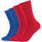 4er Pack camano Soft Crew Socken 0041 - true red 39-42