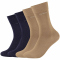 4er Pack camano Soft Crew Socken 5997 - navy mix 35-38