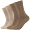 4er Pack camano Soft Crew Socken 8468 - tigers eye 35-38