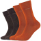 4er Pack camano Soft Crew Socken 8610 - rust 35-38