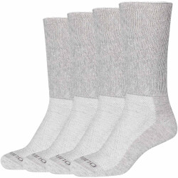 4er Pack camano Bio-Baumwoll Diabetiker Crew Socken 9300...