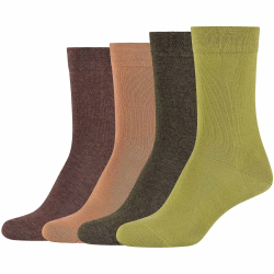 4er Pack camano Soft Baumwoll Crew Socken Damen 7520 -...