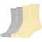 4er Pack camano Silky Feeling Rib Crew Socken Damen 2003 - french vanilla 35-38