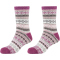 2er Pack camano Cosy Double Layer Winter Crew Socken Damen 4650 - damson 39-42