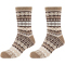 2er Pack camano Cosy Double Layer Winter Crew Socken Damen 8662 - sepia tint 35-38