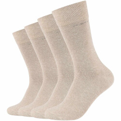 4er Pack camano Soft Bamboo Crew Socken 8200 - nature...