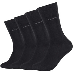 4er Pack camano Soft Bamboo Crew Socken 9999 - black 36-40