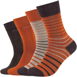 4er Pack camano Soft Uni & Striped Crew Socken 8610 -...