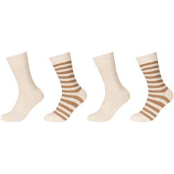 4er Pack camano Soft Stripe Crew Socken Herren 8468 -...