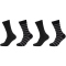 4er Pack camano Soft Stripe Crew Socken Herren 9999 - black 43-46