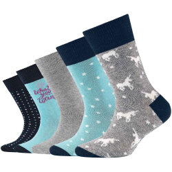5er Pack camano Soft Baumwoll Horse Crew Socken Kinder...
