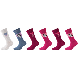 6er Pack camano Soft Baumwoll Horse Crew Socken Kinder...